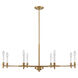 Jasmine 8 Light 42 inch Warm Brass Chandelier Ceiling Light, Essentials
