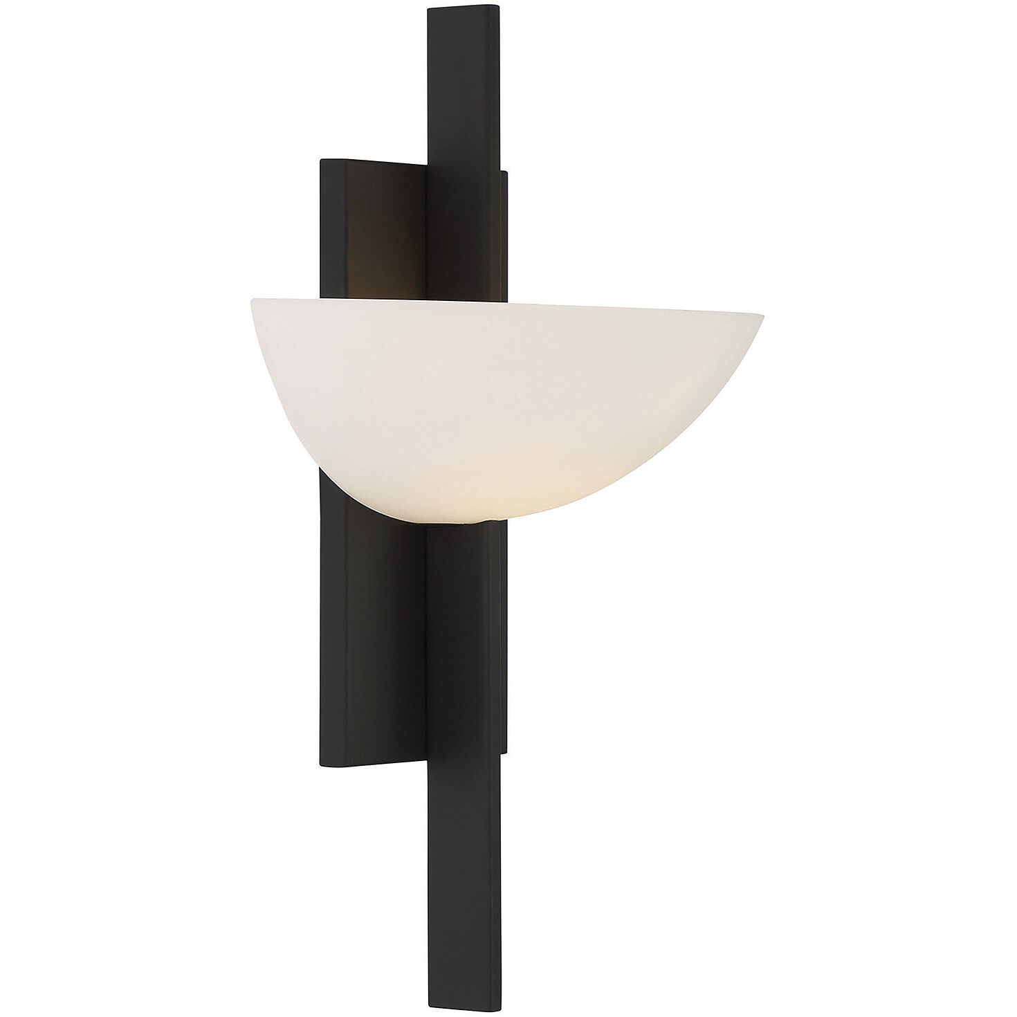 Black wall sconce with white shade best sale