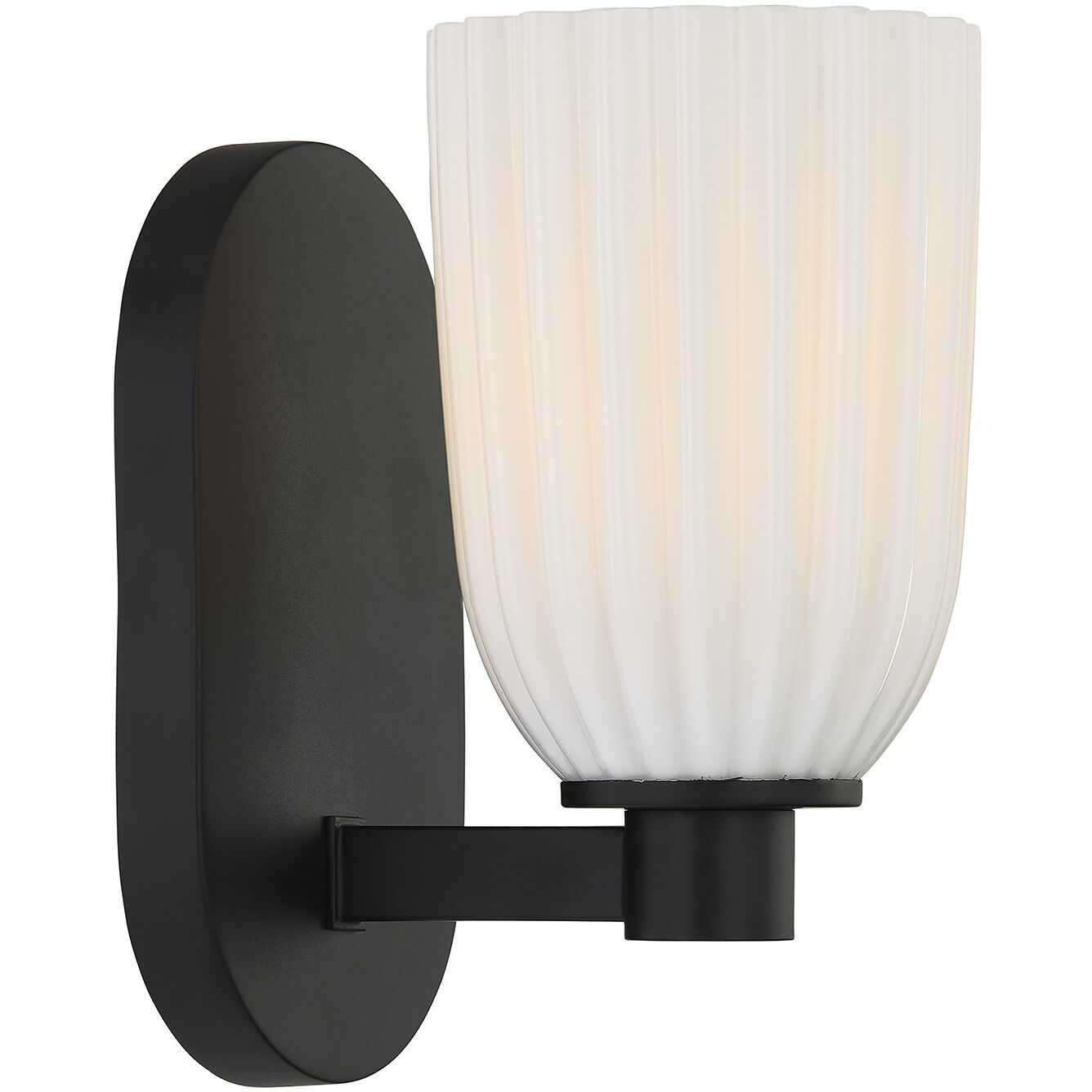 Baldwin 1 Light 4.5 inch Matte Black Wall Sconce Wall Light, Essentials