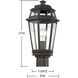 Holbrook 1 Light 17 inch Textured Bronze With Gold Highlights Outdoor Post Lantern