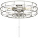 Ratcliffe 3 Light Incandescent Satin Nickel Fan Light Kit