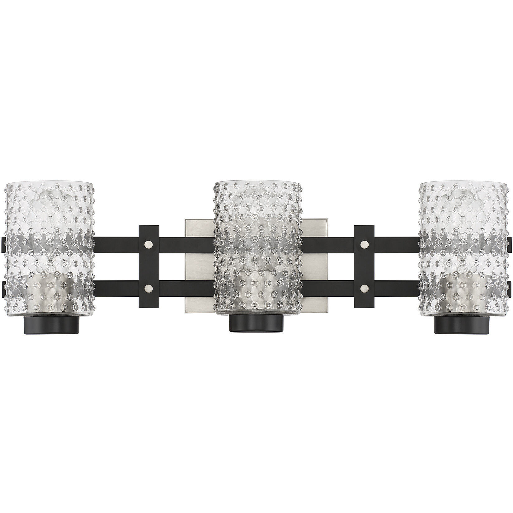 Black and deals nickel vanity light