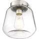 Mclean LED Satin Nickel Fan Light Kit