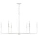 Salerno 6 Light 42 inch Bisque White Chandelier Ceiling Light, Essentials