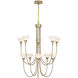 Florena 10 Light 30 inch Noble Brass Chandelier Ceiling Light