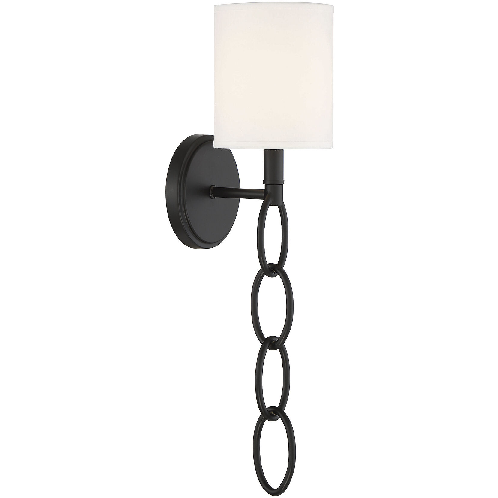 Joffree 1 Light 5 inch Matte Black Wall Sconce Wall Light, Essentials