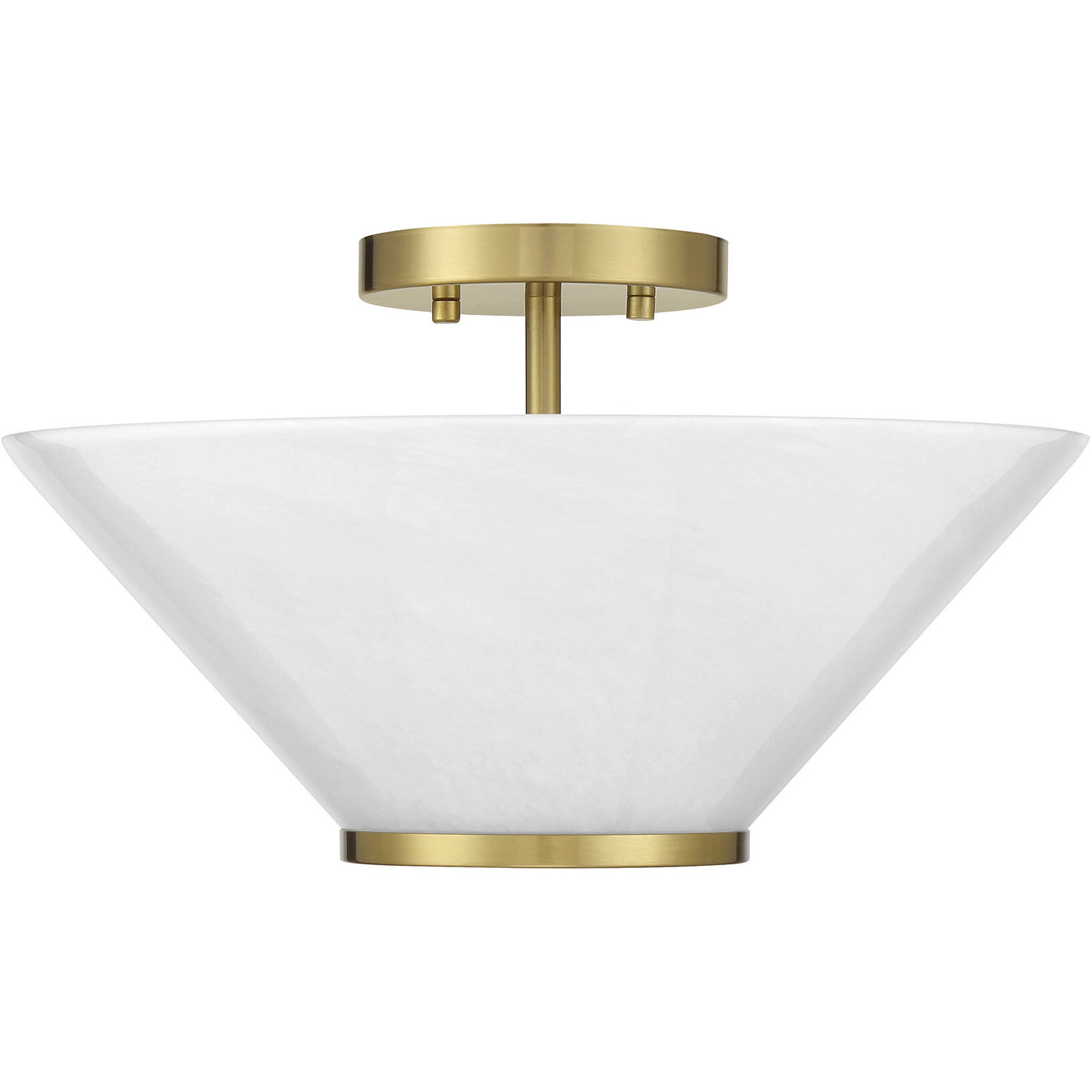 Blair 3 Light 15 inch Warm Brass Convertible Semi-Flush or Pendant Ceiling Light
