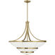 Constantine 4 Light 28 inch Warm Brass Chandelier Ceiling Light