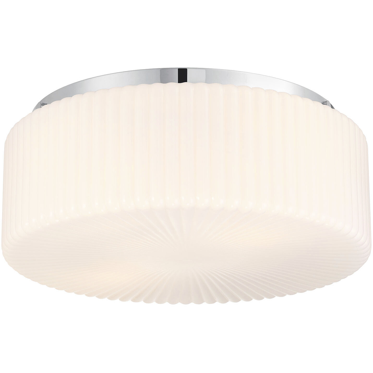 Edgemont 4 Light 20 inch Chrome Flush Mount Ceiling Light