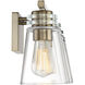 Brannon 4 Light 33.5 inch Noble Brass Vanity Light Wall Light