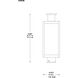 Ascott 3 Light 18.75 inch Black Outdoor Post Lantern
