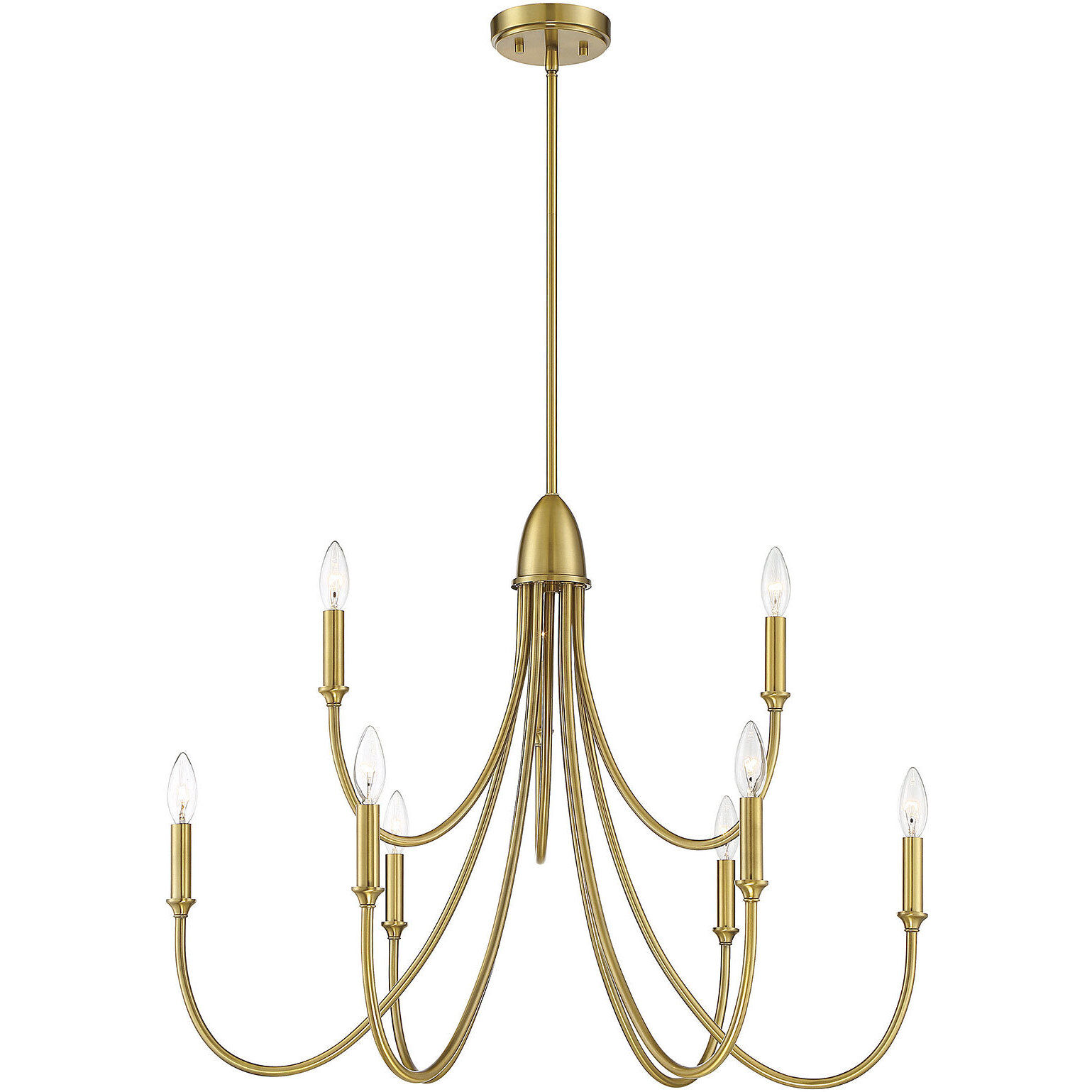 Cameron 9 Light 35 inch Warm Brass Chandelier Ceiling Light, Essentials
