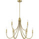 Cameron 9 Light 35 inch Warm Brass Chandelier Ceiling Light, Essentials