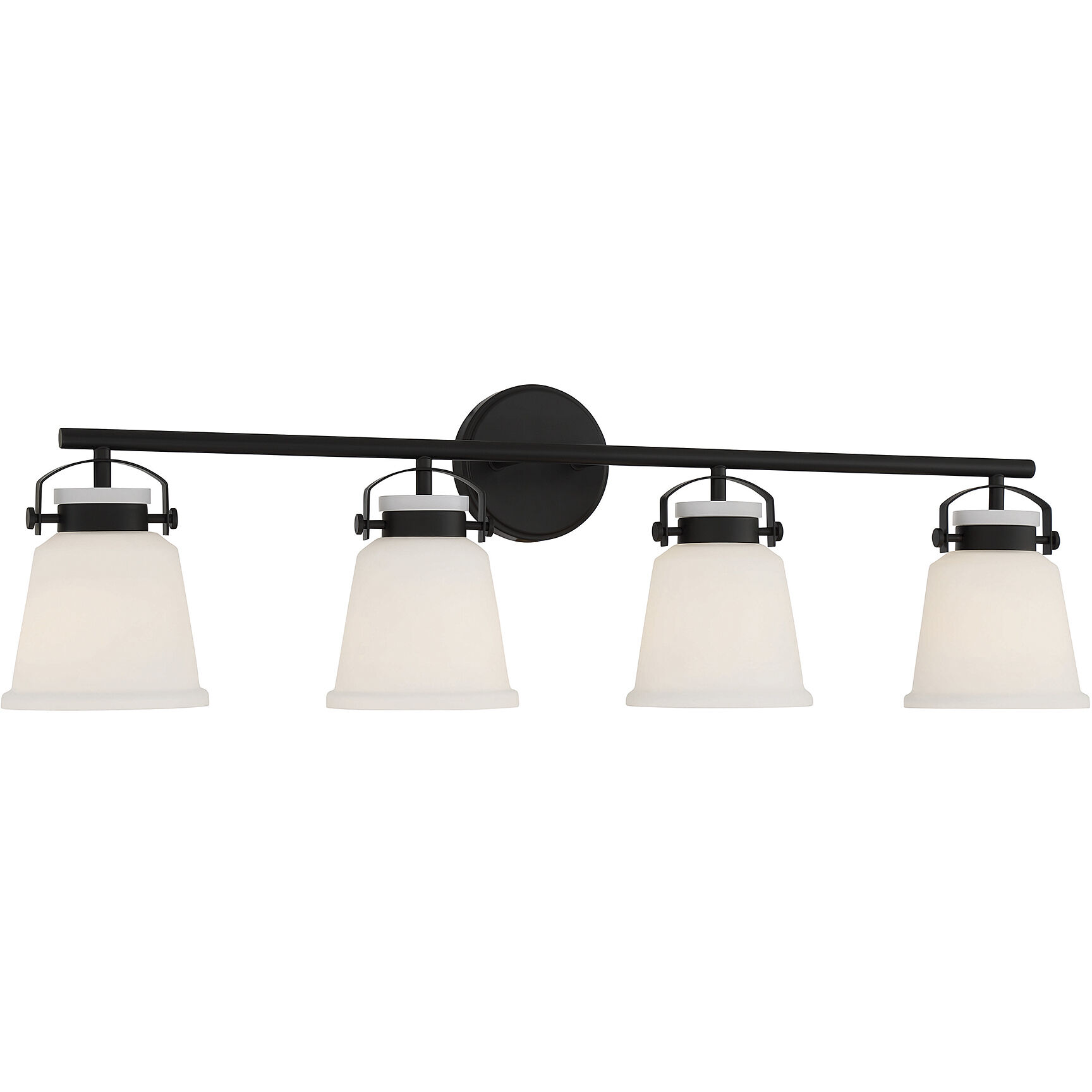 Kaden 4 Light 34 inch Black Bathroom Vanity Light Wall Light, Essentials