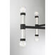 Kingsburg 12 Light 32 inch Matte Black Chandelier Ceiling Light, Lighting One (Open)