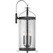Preston 4 Light 30 inch Iron Oxide Outdoor Wall Lantern