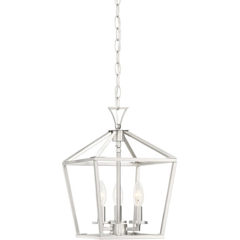 Townsend 3 Light 10 inch Satin Nickel Pendant Ceiling Light, Essentials