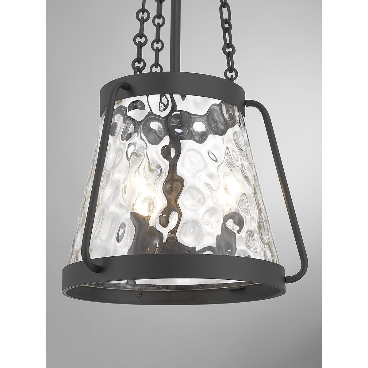 Crawford 3 Light 12 inch Matte Black Pendant Ceiling Light