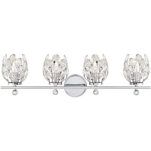 Moreno 4 Light 31 inch Polished Chrome Bathroom Vanity Light Wall Light