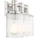 Concord 3 Light 22 inch Silver and Polished Nickel Bathroom Vanity Light Wall Light