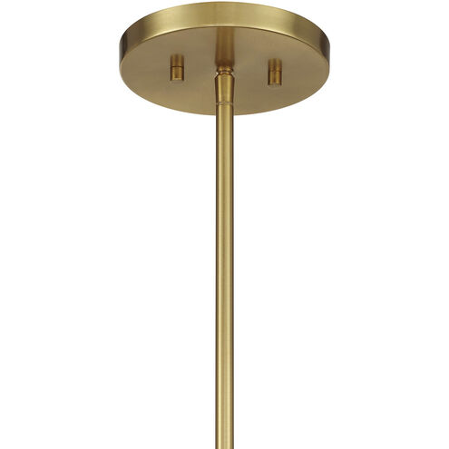 Balfour 5 Light 24 inch Warm Brass Convertible Semi-Flush or Pendant Ceiling Light