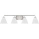 Blair 4 Light 35 inch Satin Nickel Bath Wall Light