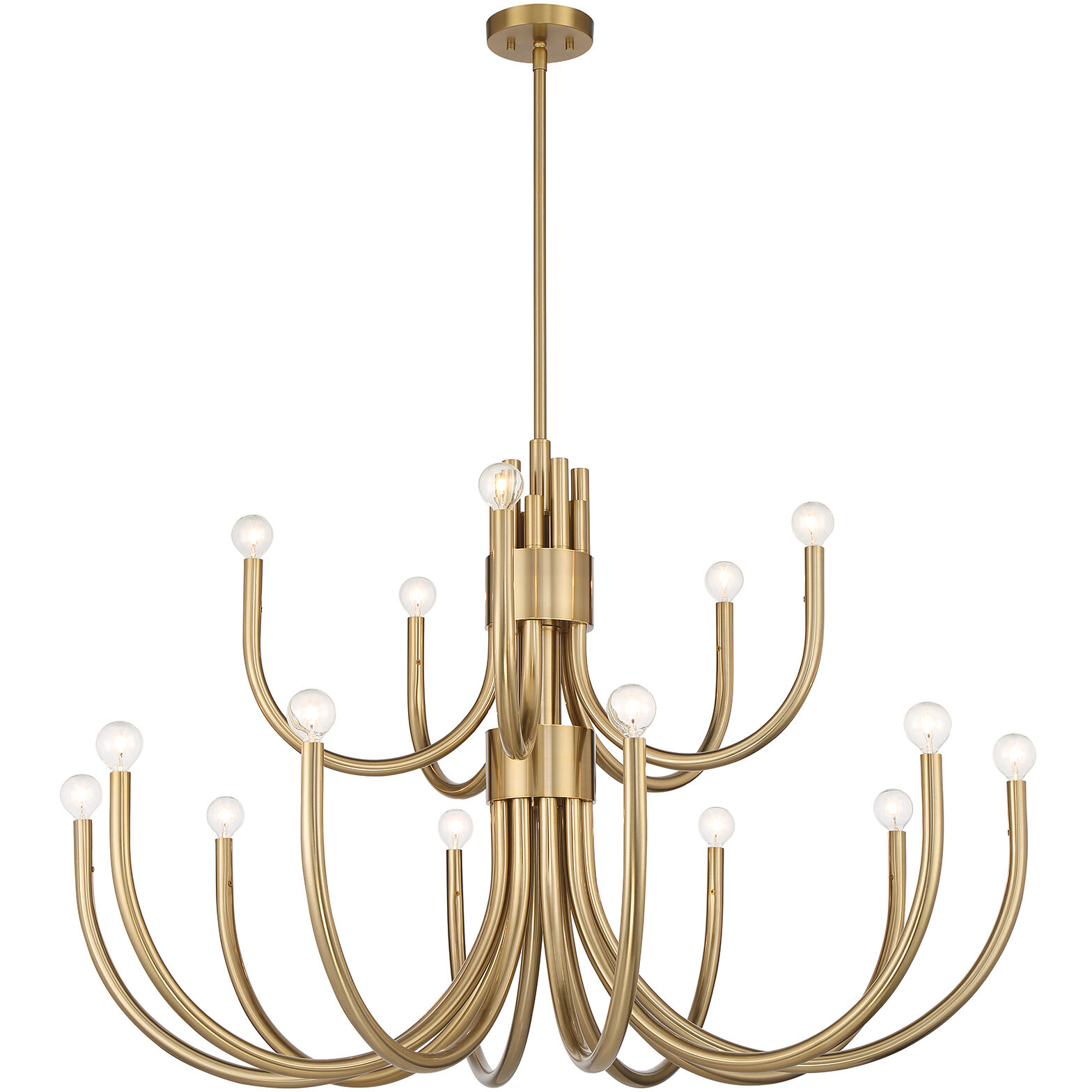Savoy House 1-6682-15-127 Sorrento 15 Light 42 inch Noble Brass