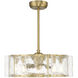Genry 14 inch Warm Brass with Gold Blades Fan D'Lier