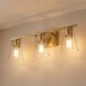 Calhoun 3 Light 24 inch Warm Brass Bathroom Vanity Light Wall Light, Essentials