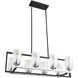 Redmond 8 Light 15 inch Matte Black/Polished Chrome Chandelier Ceiling Light