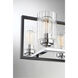 Redmond 8 Light 15 inch Matte Black/Polished Chrome Chandelier Ceiling Light