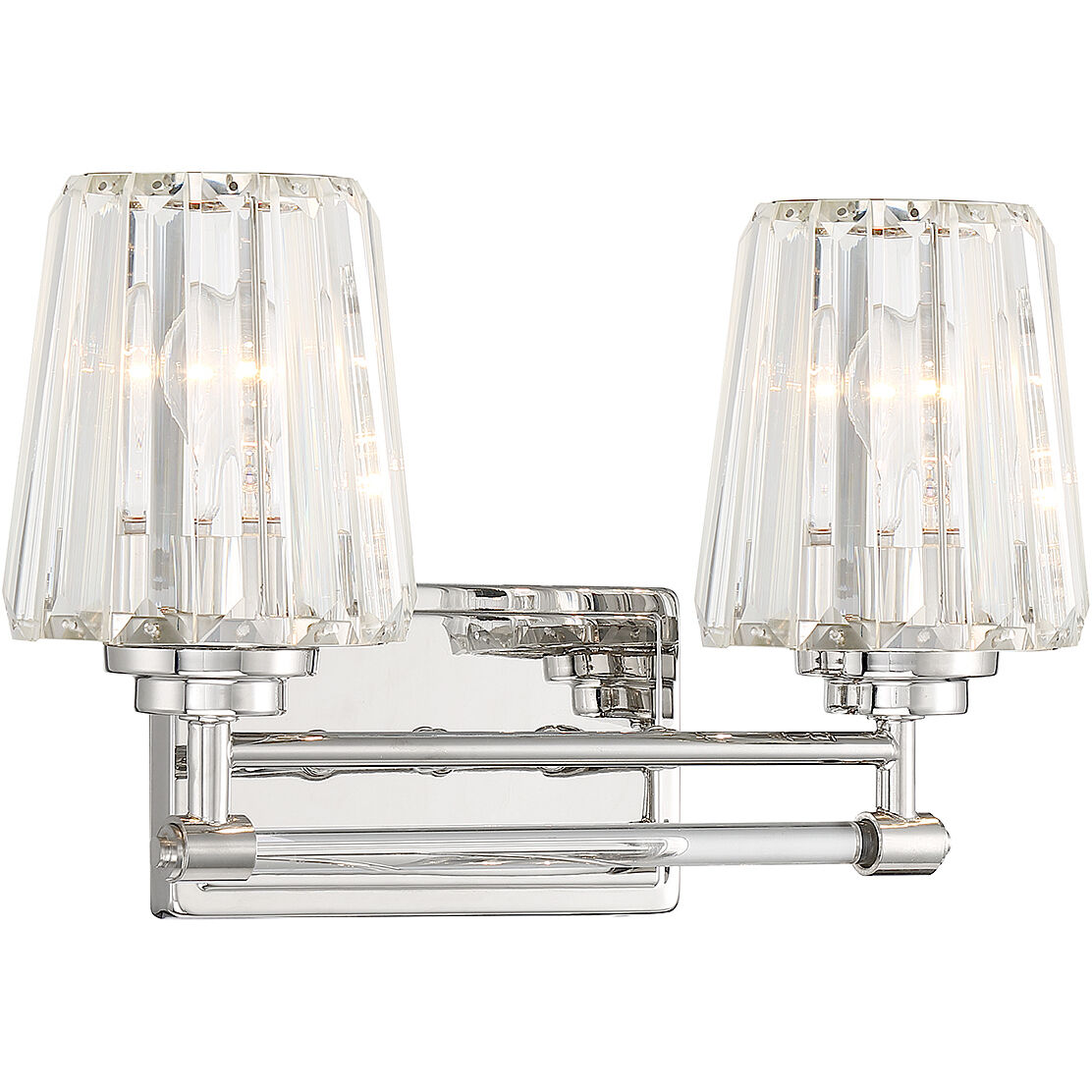 Garnet 2 Light 16 inch Polished Nickel Bathroom Vanity Light Wall Light