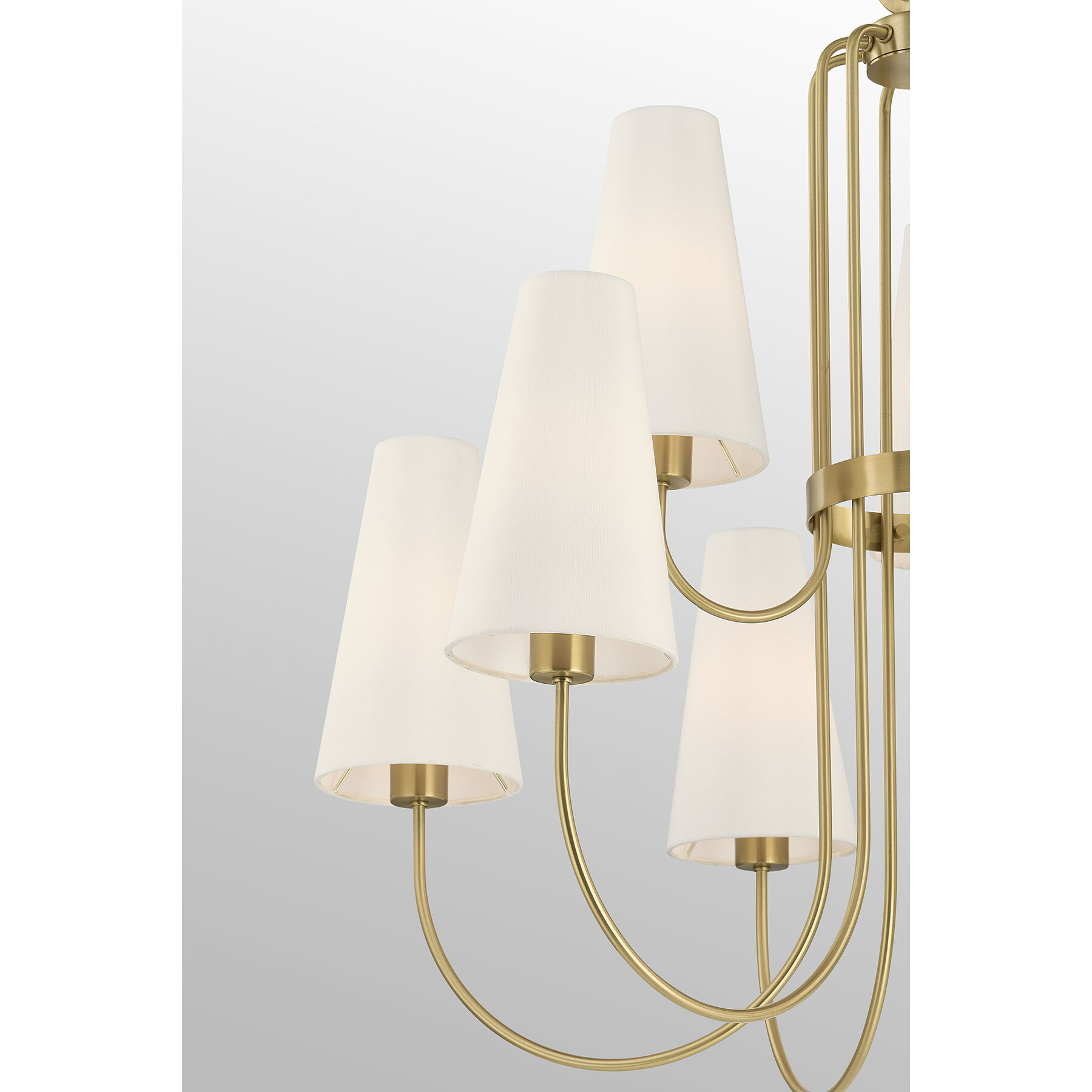 Wilkes 9 Light 36 inch Warm Brass Chandelier Ceiling Light