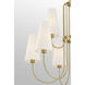 Wilkes 9 Light 36 inch Warm Brass Chandelier Ceiling Light