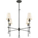 Lorainne 4 Light 30 inch Oxidized Black Chandelier Ceiling Light