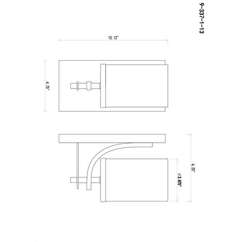 Colton 1 Light 4.75 inch English Bronze Wall Sconce Wall Light, Essentials