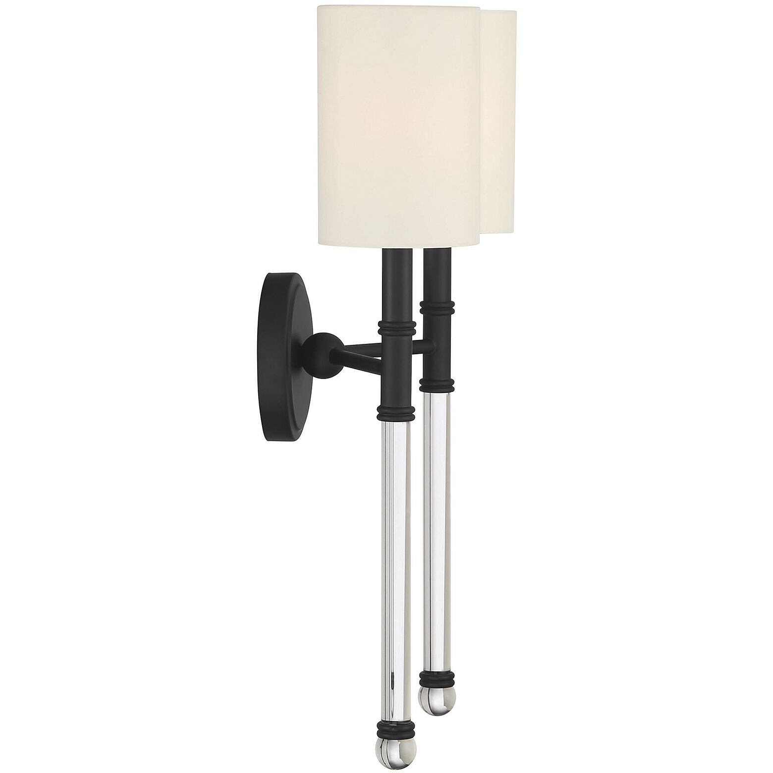 Fremont 2 Light 13 inch Matte Black Wall Sconce Wall Light, Essentials