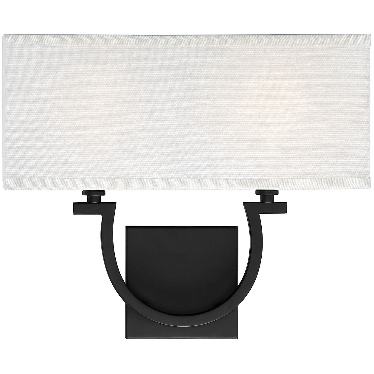 Black two light wall sconce on sale