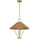 Hearne 4 Light 22 inch Warm Brass Pendant Ceiling Light