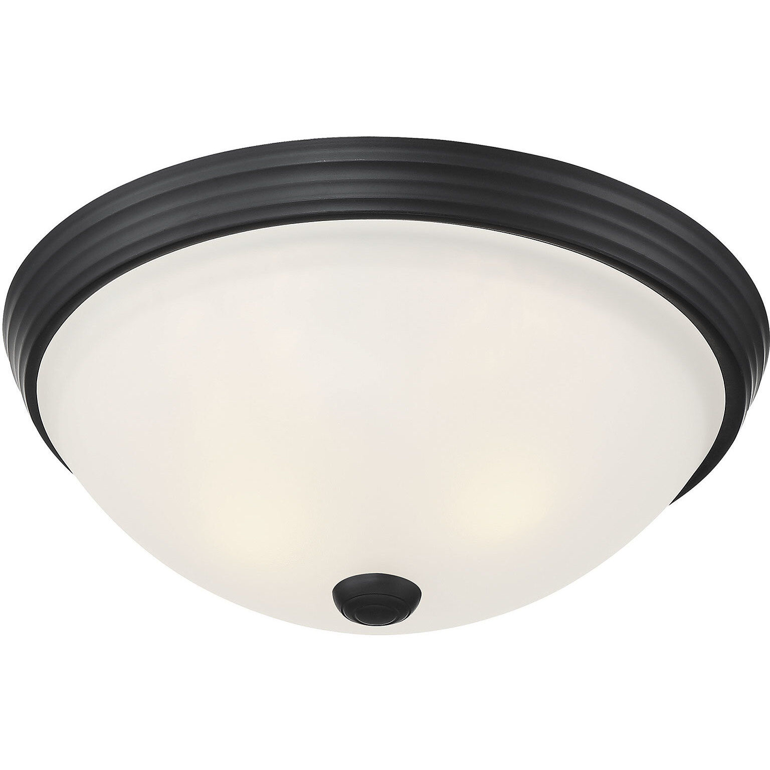 Stella 2 Light 13 inch Black Flush Mount Ceiling Light, Essentials
