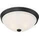 Stella 2 Light 13 inch Black Flush Mount Ceiling Light, Essentials