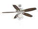 North LED Satin Nickel Fan Light Kit