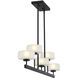 Falster LED 42 inch Matte Black Linear Chandelier Ceiling Light