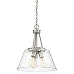 Calhoun 3 Light 15 inch Satin Nickel Pendant Ceiling Light, Essentials