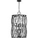 Snowden 8 Light 18 inch Matte Black Pendant Ceiling Light