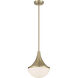 Ogdon 1 Light 12 inch Noble Brass Pendant Ceiling Light