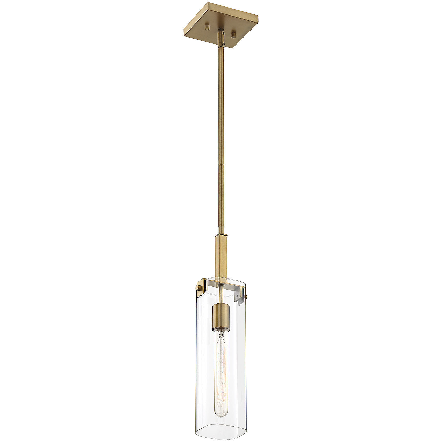 Winfield 1 Light 5.13 inch Warm Brass Mini-Pendant Ceiling Light, Essentials