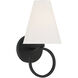 Compton 1 Light 6 inch Matte Black Wall Sconce Wall Light, Lighting One