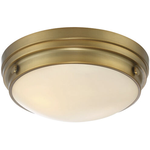 Lucerne Flush Mount Ceiling Light in Warm Brass, Essentials