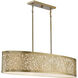 New Haven 5 Light 15.5 inch Burnished Brass Oval Chandelier Ceiling Light